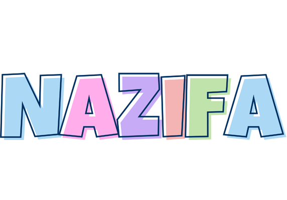Nazifa pastel logo