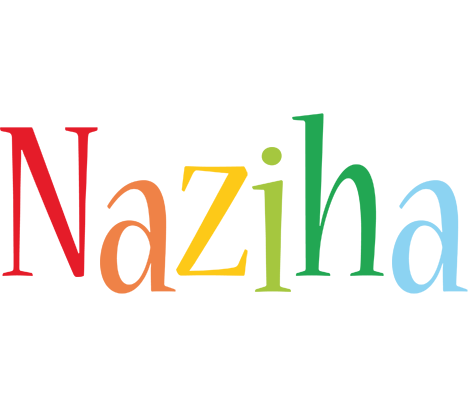 Naziha birthday logo