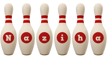 Naziha bowling-pin logo