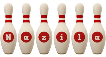 Nazila bowling-pin logo