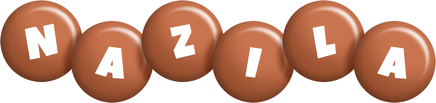 Nazila candy-brown logo