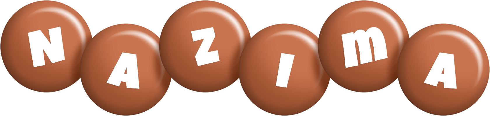 Nazima candy-brown logo
