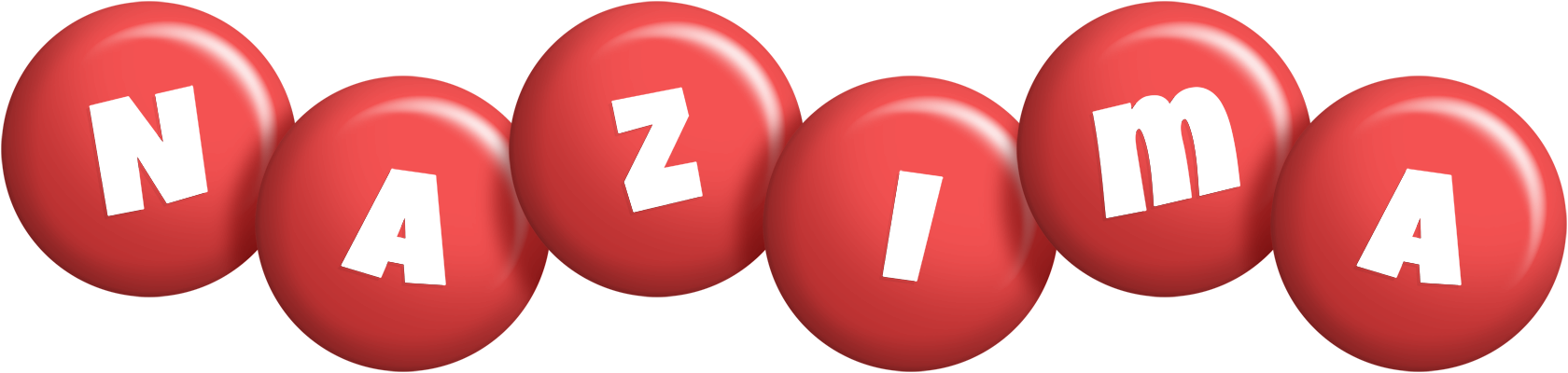 Nazima candy-red logo