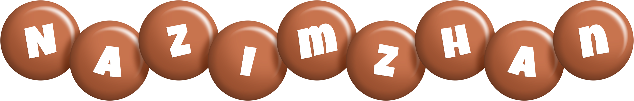 Nazimzhan candy-brown logo