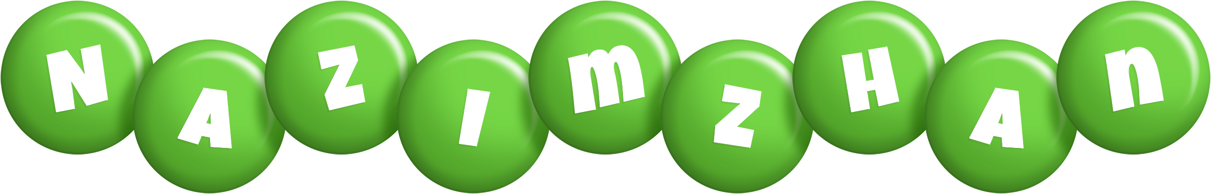 Nazimzhan candy-green logo