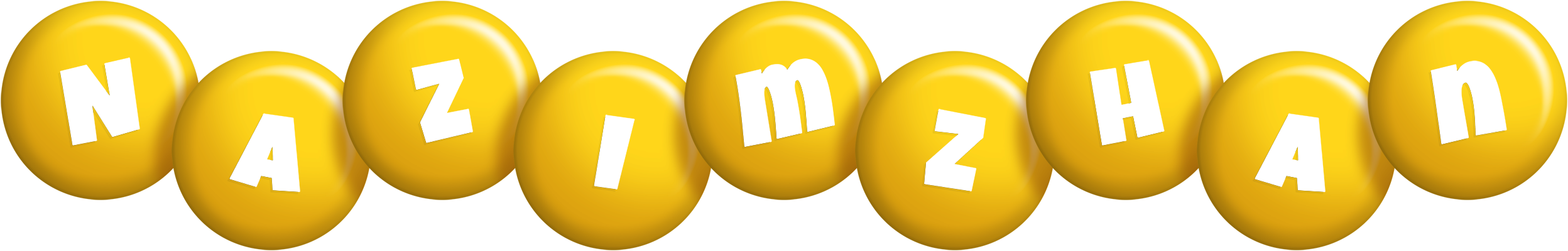 Nazimzhan candy-yellow logo