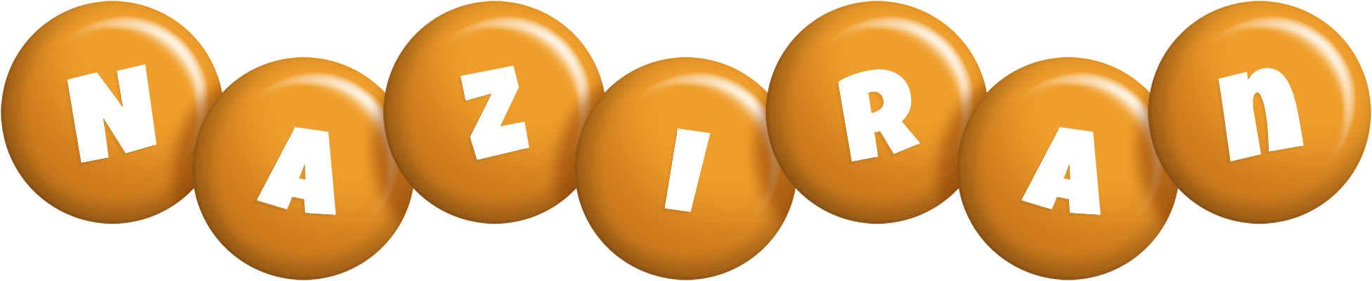 Naziran candy-orange logo