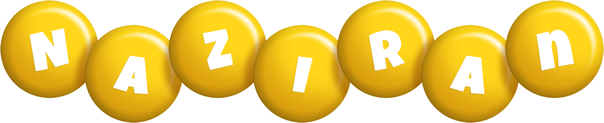 Naziran candy-yellow logo