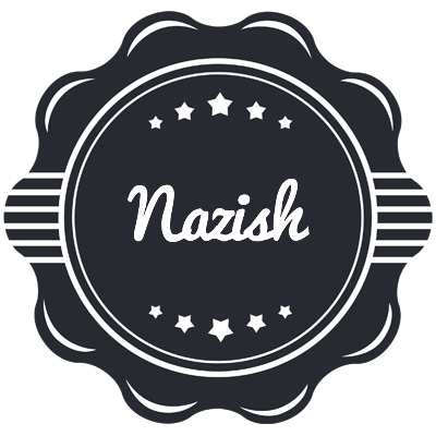 Nazish badge logo