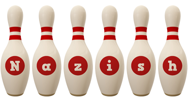 Nazish bowling-pin logo