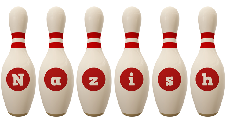 Nazish bowling-pin logo