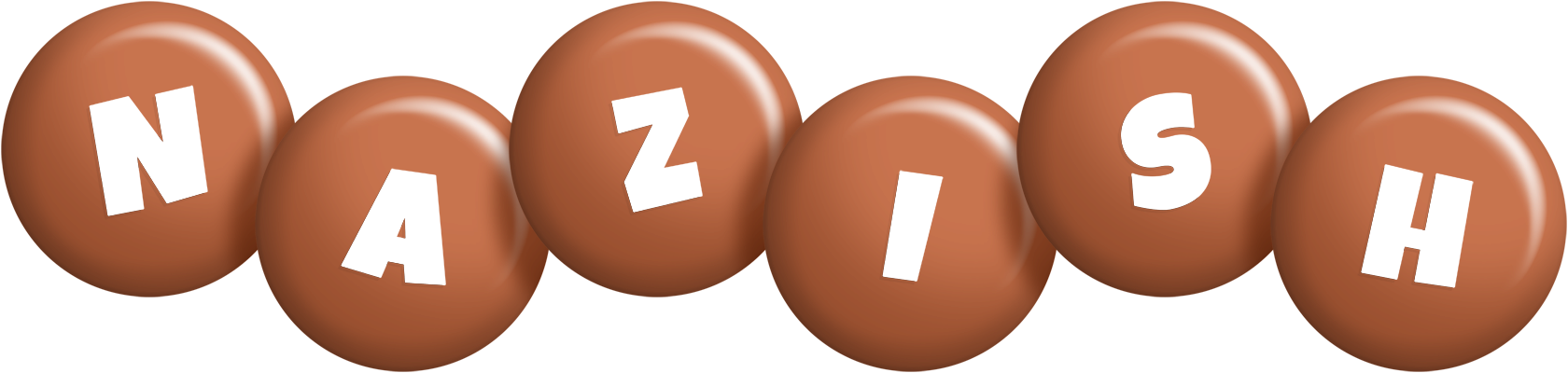 Nazish candy-brown logo