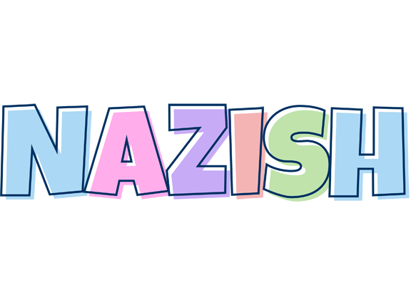 Nazish pastel logo