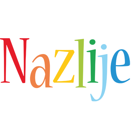 Nazlije birthday logo