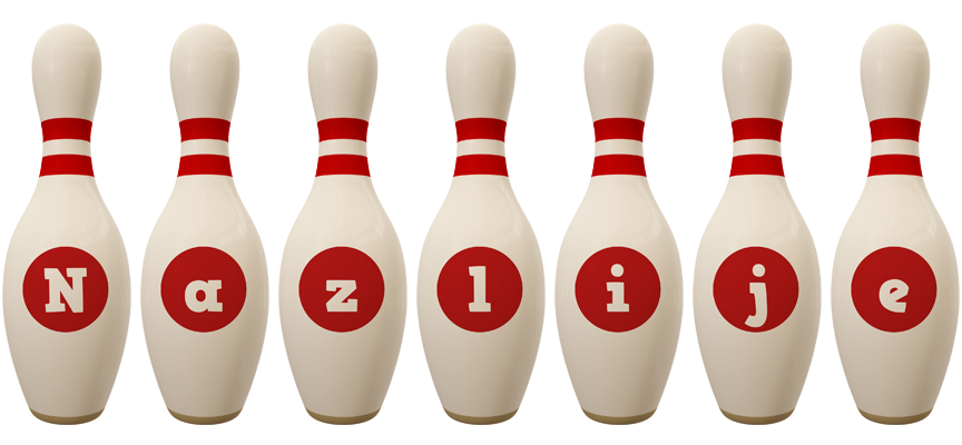 Nazlije bowling-pin logo