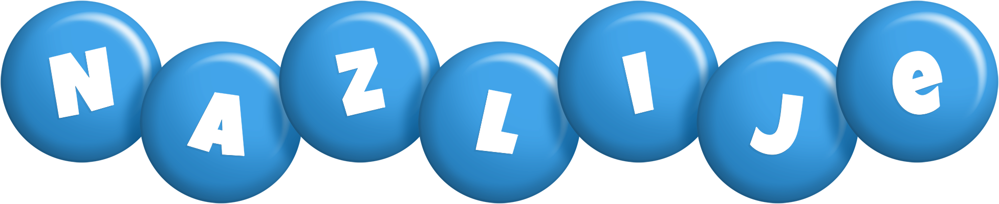 Nazlije candy-blue logo
