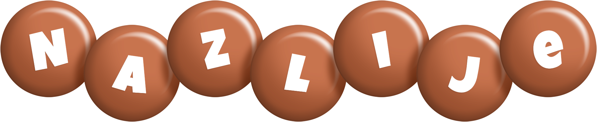 Nazlije candy-brown logo