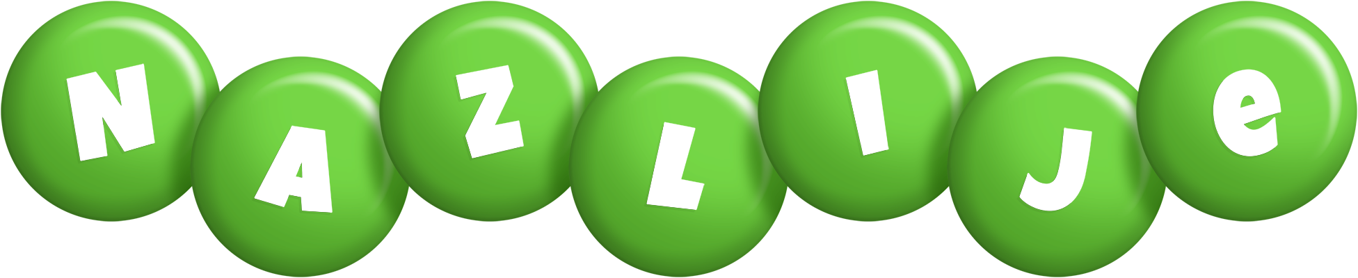 Nazlije candy-green logo