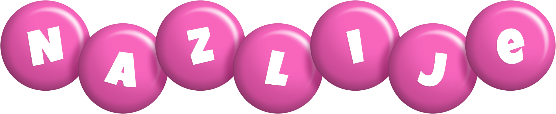 Nazlije candy-pink logo