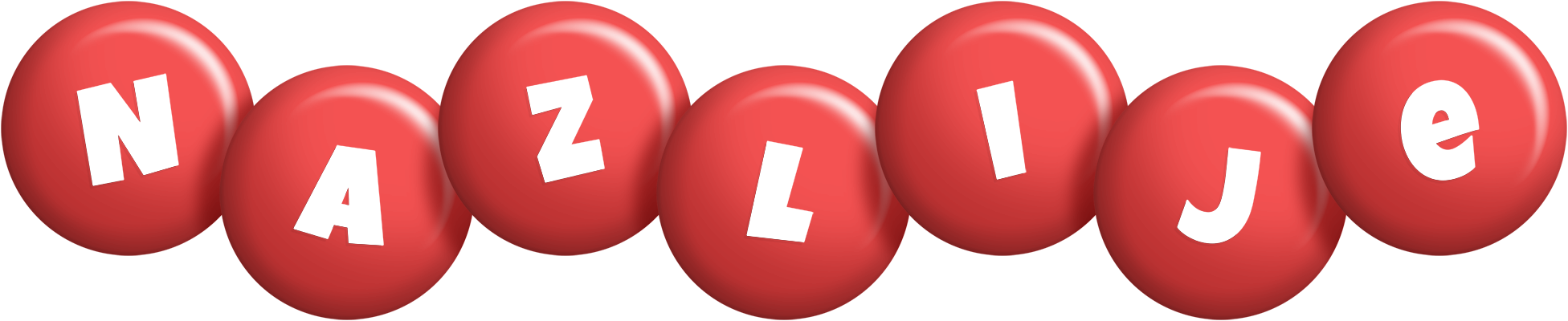 Nazlije candy-red logo