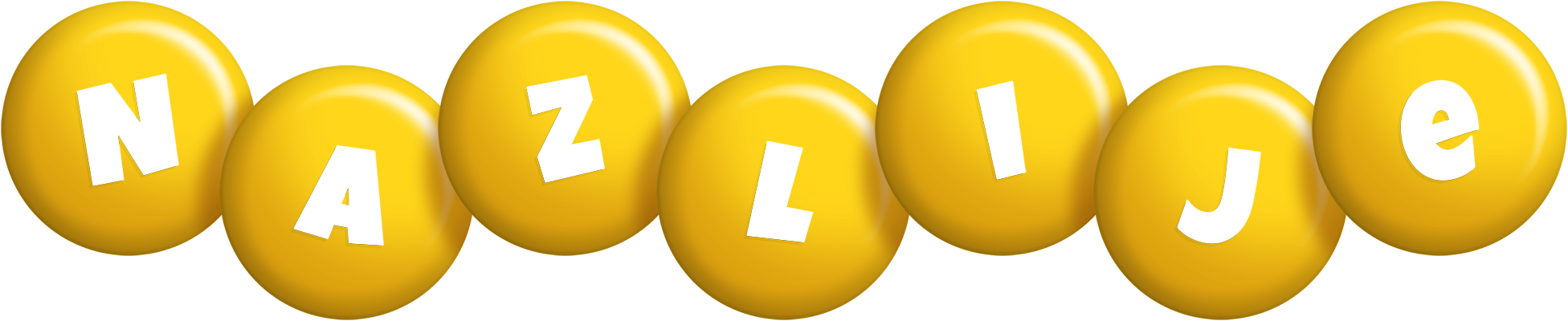 Nazlije candy-yellow logo