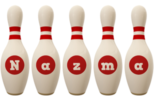 Nazma bowling-pin logo