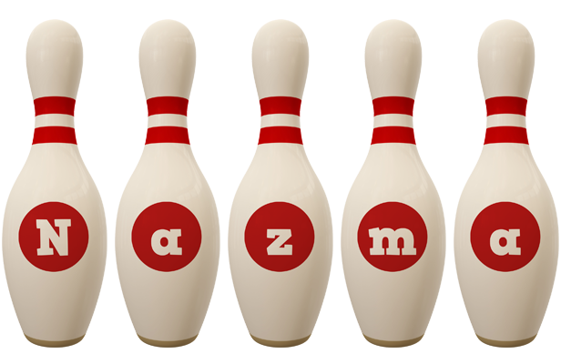 Nazma bowling-pin logo