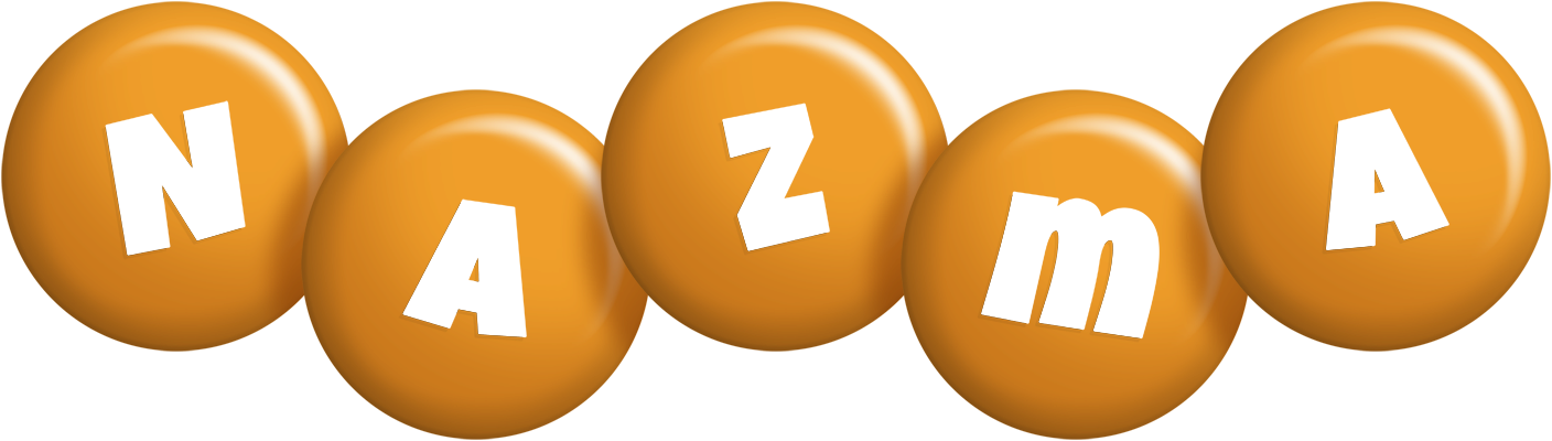 Nazma candy-orange logo
