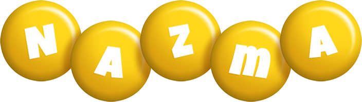 Nazma candy-yellow logo