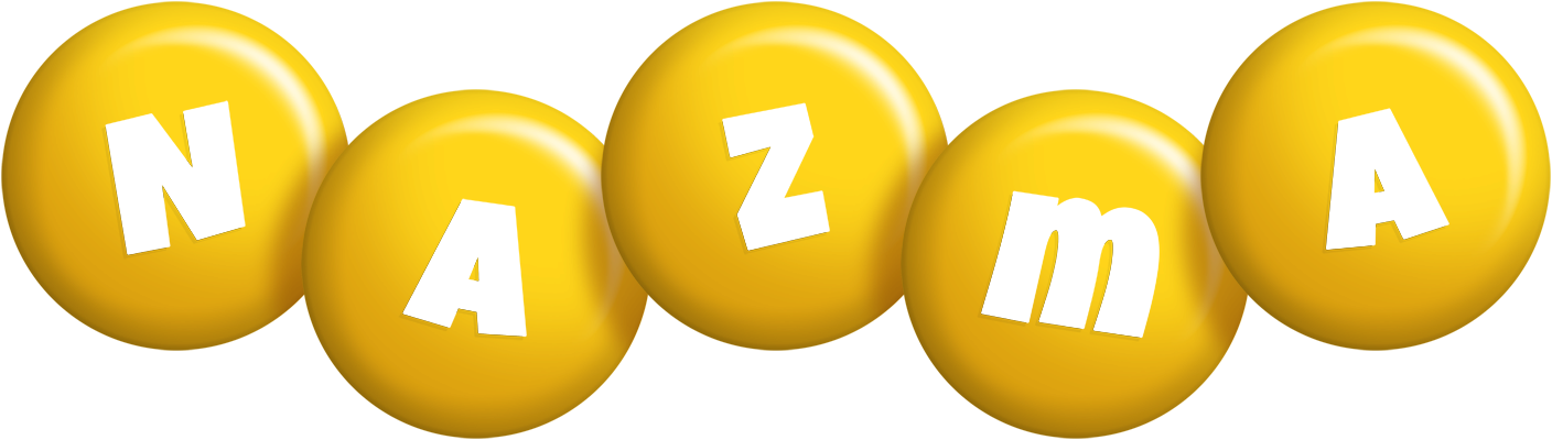 Nazma candy-yellow logo