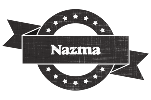 Nazma grunge logo