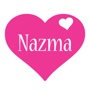 Nazma love-heart logo