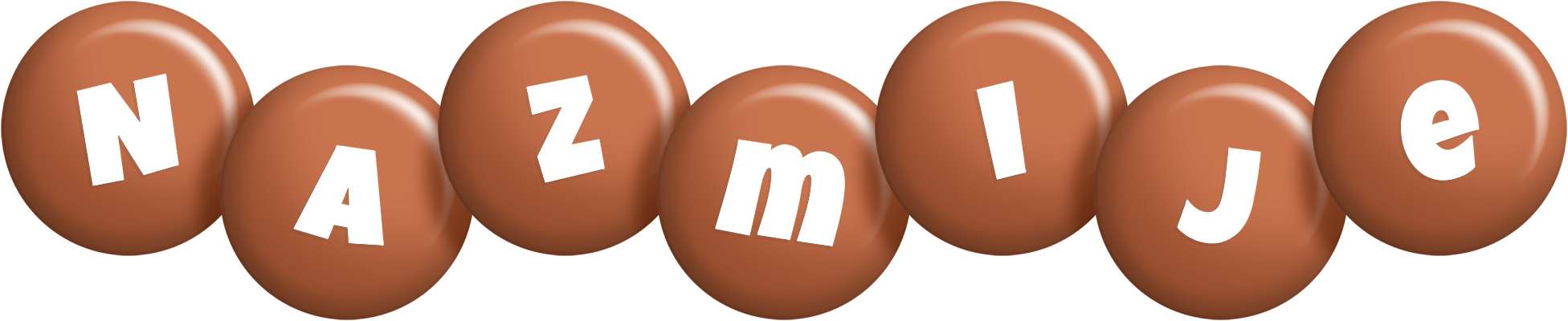 Nazmije candy-brown logo