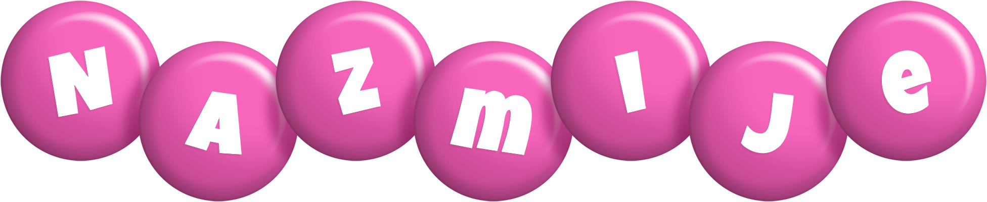 Nazmije candy-pink logo