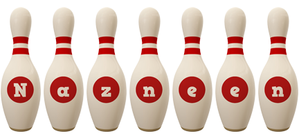 Nazneen bowling-pin logo