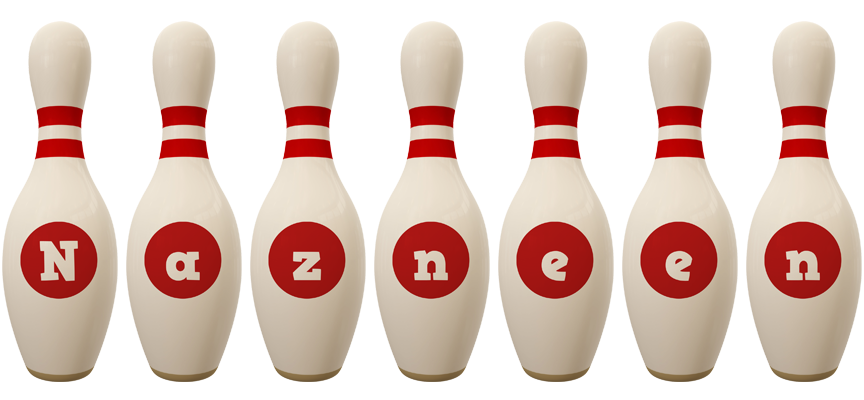 Nazneen bowling-pin logo