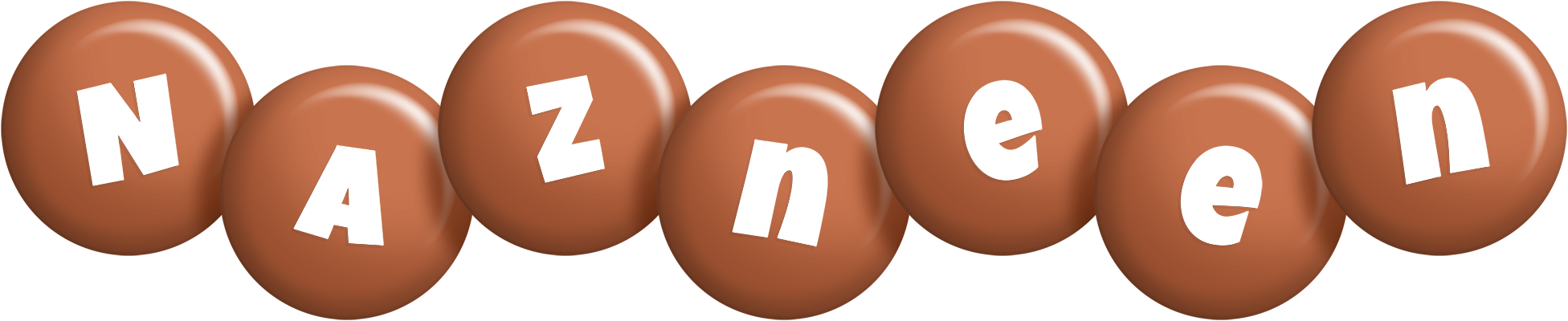 Nazneen candy-brown logo