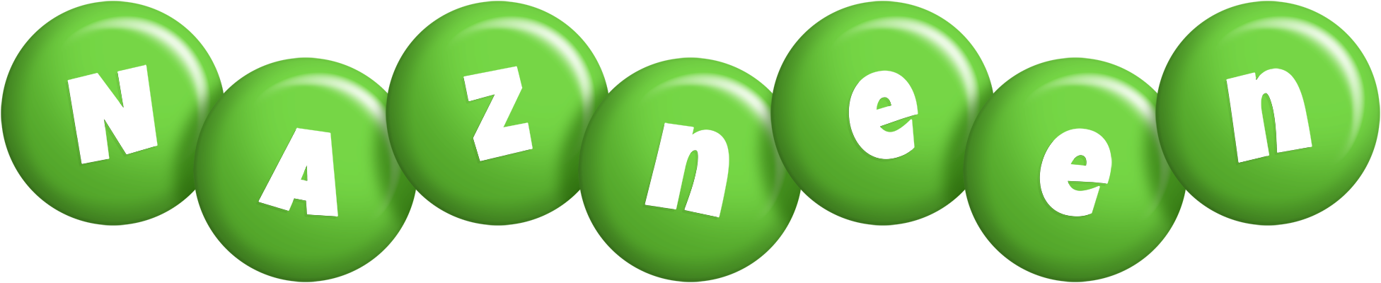 Nazneen candy-green logo