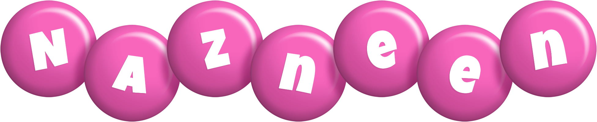 Nazneen candy-pink logo