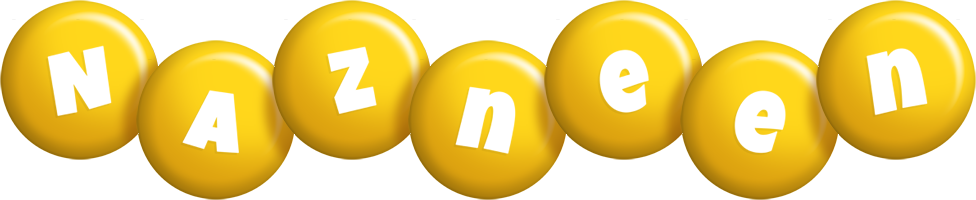 Nazneen candy-yellow logo