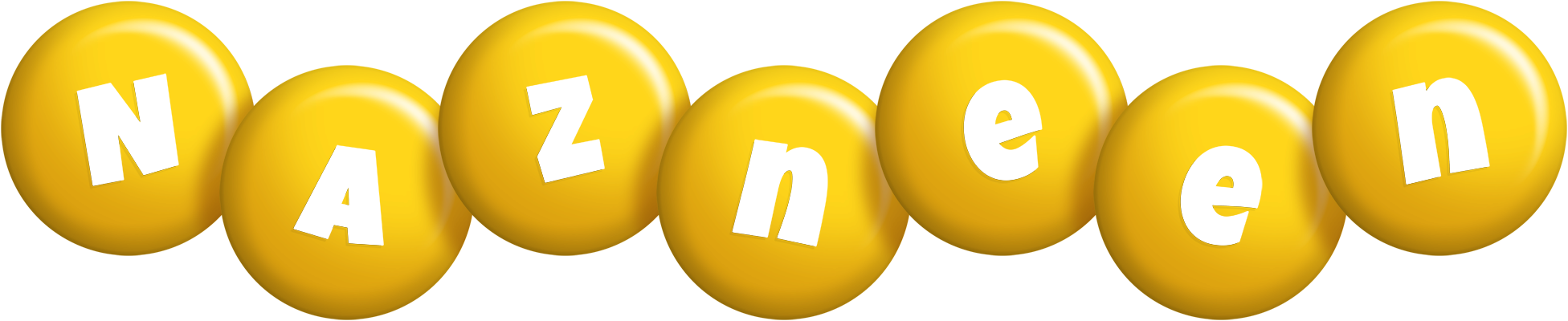 Nazneen candy-yellow logo