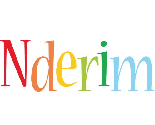 Nderim birthday logo