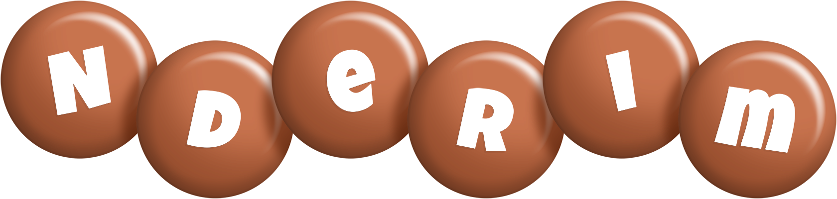 Nderim candy-brown logo
