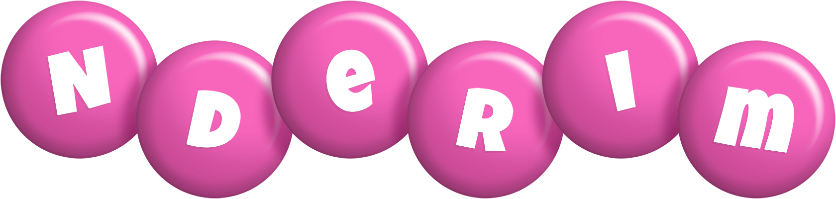 Nderim candy-pink logo