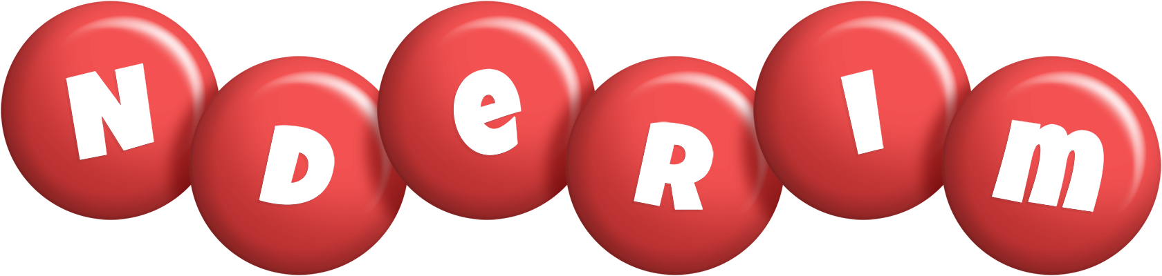 Nderim candy-red logo