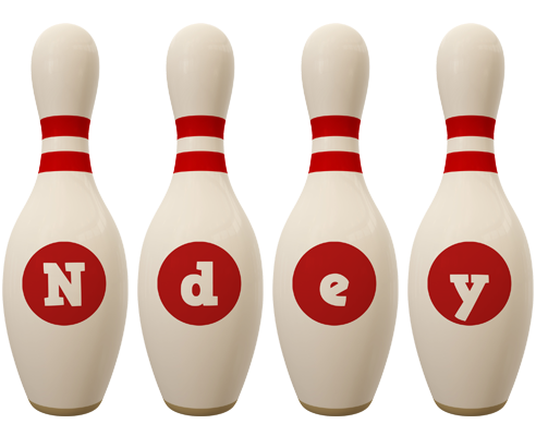 Ndey bowling-pin logo