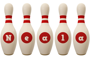 Neala bowling-pin logo