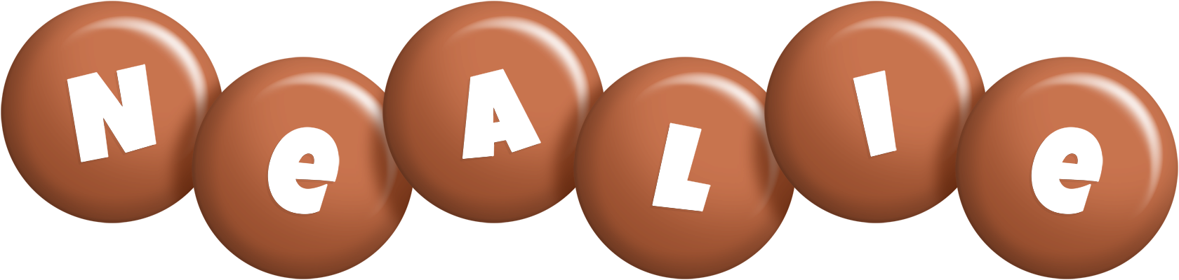 Nealie candy-brown logo