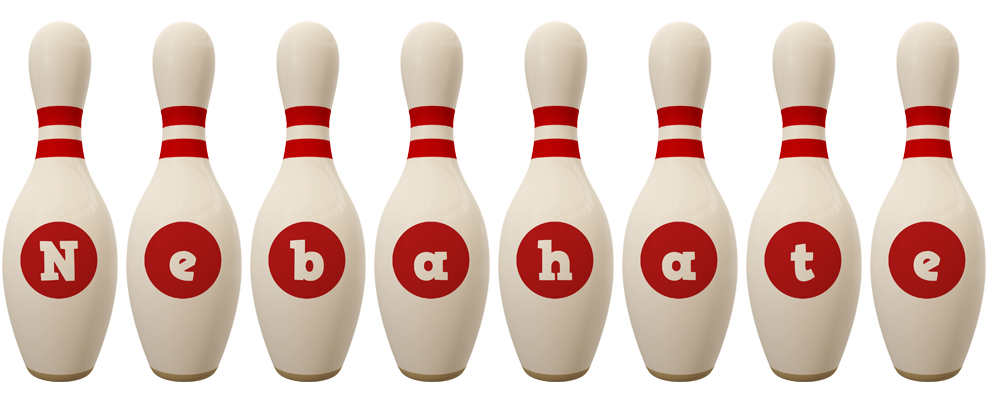 Nebahate bowling-pin logo