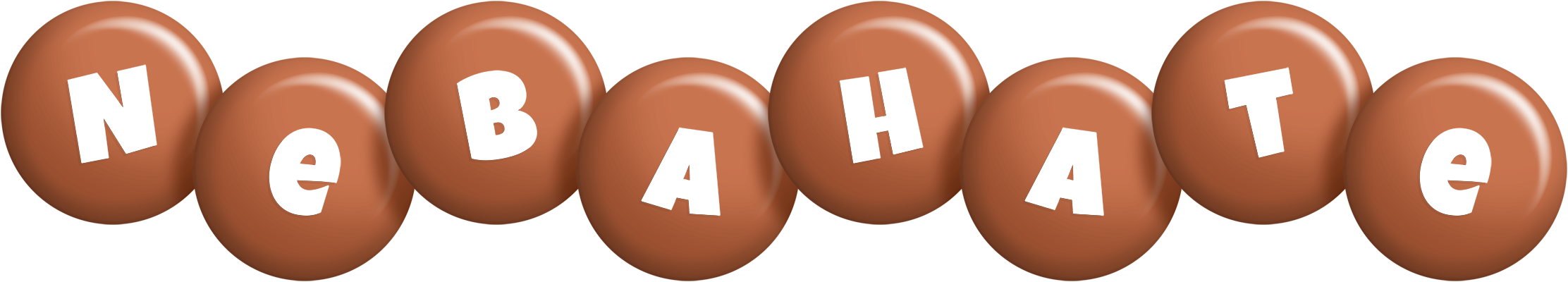Nebahate candy-brown logo